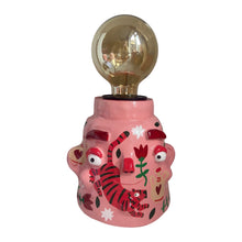 Load image into Gallery viewer, 'Pink & Red Tiger' Lamp Base  (One-Off)