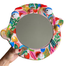 Load image into Gallery viewer, 'Bright Florals' BIG Ponky Wall Mirror (one-off)