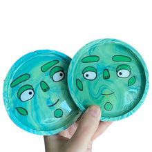 Load image into Gallery viewer, Leafy Green Circle Coaster Set