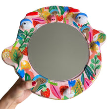 Load image into Gallery viewer, 'Bright Florals' BIG Ponky Wall Mirror (one-off)