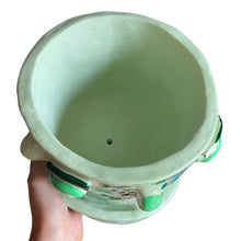 Load image into Gallery viewer, 'Green Tigers' Large Plant Pot (one-off)