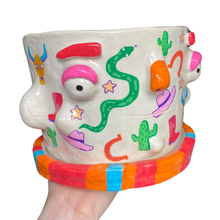 Load image into Gallery viewer, 'Wild West' Large Plant Pot (One-Off)
