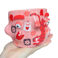 Load image into Gallery viewer, 'Red Tiger' Chunky Pot (One-Off)