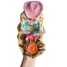 Load image into Gallery viewer, Boho Cowboy Campfire Candle Holder (One-off)
