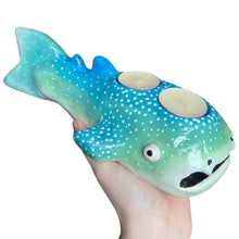 Load image into Gallery viewer, Aquamarine Whale Shark Tealight Candle Holder (One-Off)