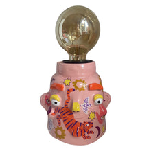 Load image into Gallery viewer, 'Pink Boho Tiger' Lamp Base  (One-Off)