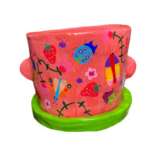 Load image into Gallery viewer, 'Berries & Bugs, Shrubs & Hugs' Large Plant Pot (One-Off)