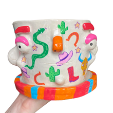 Load image into Gallery viewer, 'Wild West' Large Plant Pot (One-Off)