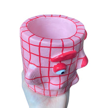 Load image into Gallery viewer, 'Pink Gingham' Classic Pot (One-Off)