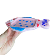Load image into Gallery viewer, NEW 'Spotted Pink' Fish Soap Dish (One-Off)