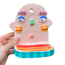 Load image into Gallery viewer, 'Stripes' Ponky Wall Shelf (One-Off)