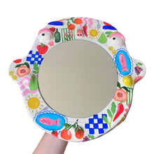 Load image into Gallery viewer, 'Italian Tablescape' BIG Ponky Wall Mirror (one-off)