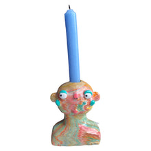 Load image into Gallery viewer, Multi Marble Candlestick Holder (one-off)