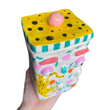 Load image into Gallery viewer, NEW 'Cheetah' Storage Jar (One-Off)