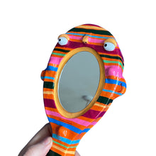 Load image into Gallery viewer, Hand-Held 'Stripey Steve' Mirror