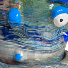 Load image into Gallery viewer, NEW Blue Marble Large Plant Pot (One-Off)