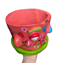 Load image into Gallery viewer, 'Berries & Bugs, Shrubs & Hugs' Large Plant Pot (One-Off)