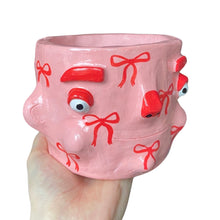 Load image into Gallery viewer, 'Bows' Chunky Pot (One-Off)