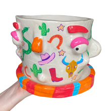 Load image into Gallery viewer, 'Wild West' Large Plant Pot (One-Off)