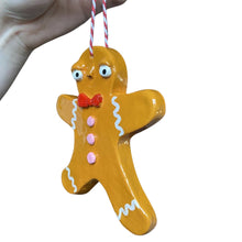 Load image into Gallery viewer, Gingerbread Christmas Decorations (Pink)