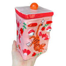 Load image into Gallery viewer, 'Pink Tiger' Storage Jar (One-Off)