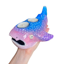 Load image into Gallery viewer, Blue & Pink Whale Shark Tealight Candle Holder (One-Off)