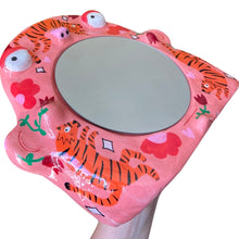 Load image into Gallery viewer, 'Pink Tiger' Stand-Up Mirror (one-off)