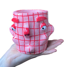 Load image into Gallery viewer, 'Pink Gingham' Classic Pot (One-Off)