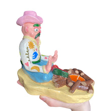 Load image into Gallery viewer, Boho Cowboy Campfire Candle Holder (One-off)