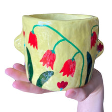 Load image into Gallery viewer, 'Yellow Flowers' Chunky Pot (One-Off)