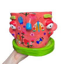 Load image into Gallery viewer, 'Berries & Bugs, Shrubs & Hugs' Large Plant Pot (One-Off)