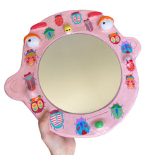 Load image into Gallery viewer, 'Pink Bugs' BIG Ponky Wall Mirror (one-off)