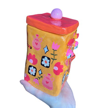 Load image into Gallery viewer, NEW 'Orange Tigers' Storage Jar (One-Off)