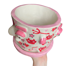 Load image into Gallery viewer, 'Cheeky Devils' Large Plant Pot (One-Off)