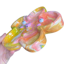 Load image into Gallery viewer, 'Tropical Marble' Flower Dish (One-off)