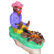 Load image into Gallery viewer, Cowboy Campfire Candle Holder (One-off Groovy)