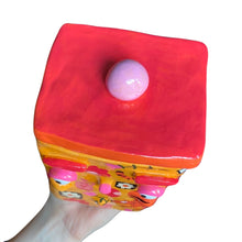 Load image into Gallery viewer, NEW 'Orange Tigers' Storage Jar (One-Off)