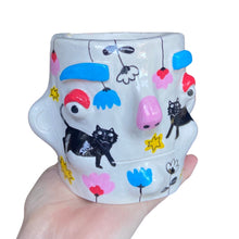 Load image into Gallery viewer, 'Garden Cats' Classic Pot (One-Off)