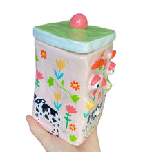 Load image into Gallery viewer, 'Cow Field' Storage Jar (One-Off)