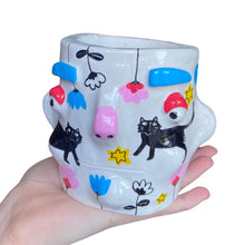 Load image into Gallery viewer, 'Garden Cats' Classic Pot (One-Off)