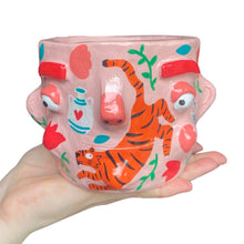 Load image into Gallery viewer, 'Orange Tiger' Chunky Pot (One-Off)