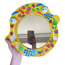 Load image into Gallery viewer, 'Farmers Market' BIG Ponky Wall Mirror (one-off)
