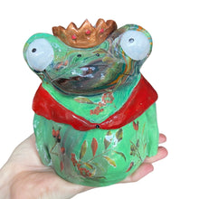 Load image into Gallery viewer, 'Berries' Frog Queen Tea-Light Holder (one-off)