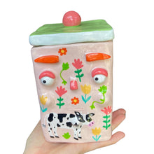 Load image into Gallery viewer, 'Cow Field' Storage Jar (One-Off)