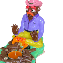 Load image into Gallery viewer, Cowboy Campfire Candle Holder (One-off Groovy)