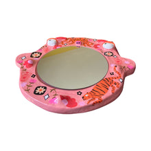 Load image into Gallery viewer, 'Pink Tigers' BIG Ponky Wall Mirror (one-off)