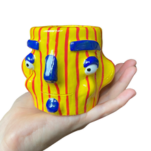 Load image into Gallery viewer, 'Simple Stripes in Yellow' Lil' Pot