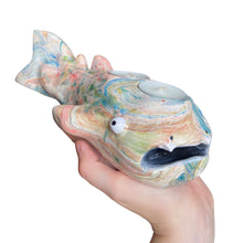 Load image into Gallery viewer, Marble Whale Shark Tealight Candle Holder (One-Off)