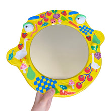 Load image into Gallery viewer, 'Farmers Market' BIG Ponky Wall Mirror (one-off)