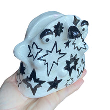 Load image into Gallery viewer, Black & White Stars Glasses Holders (one-off)